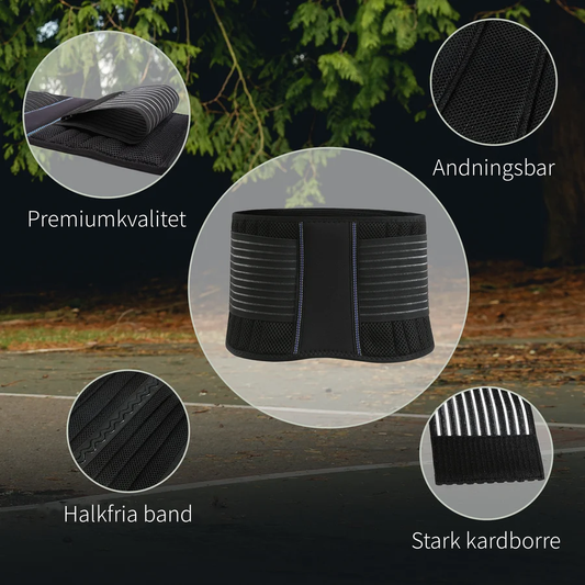 Lumbra™- Ländryggstöd med dubbla Dragband
